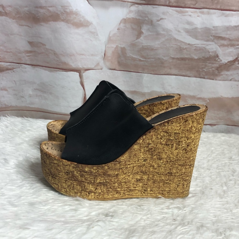 Donna trend leather sandals wedge size 7